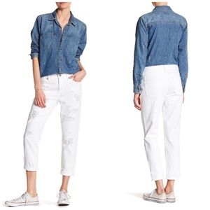 NWOT Lucky Brand Sienna Slim White Boyfriend Jeans
